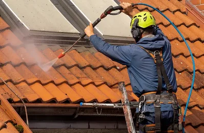 Démoussage et hydrofuge de toiture à Thury
